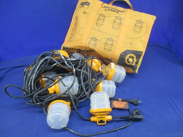 LEDストロングランプ(10球付)(ランプ間3m)(点灯確認済)(ジャンク品) GKSL1010GCR