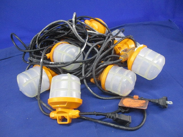LEDストロングランプ(10球付)(ランプ間3m)(点灯確認済)(ジャンク品) GKSL1010GCR