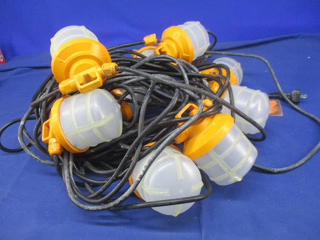 LEDストロングランプ(10球付)(ランプ間3m)(点灯確認済)(ジャンク品) GKSL1010GCR