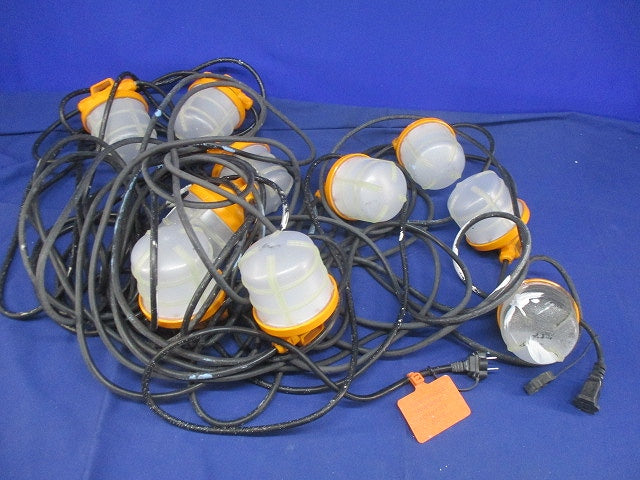 LEDストロングランプ(10球付)(ランプ間3m)(点灯確認済)(ジャンク品) GKSL1010GCR