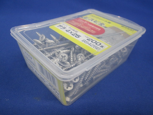 ビスピタ ドリル付 サラ 4×25 バリューパック 200本入 BS425B-200