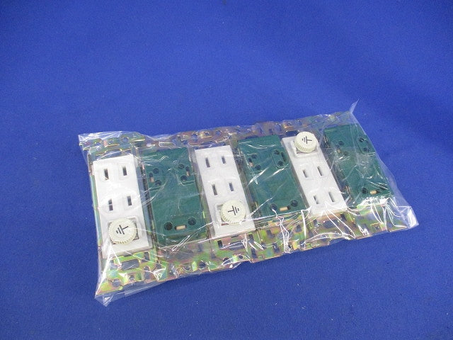 アースターミナル付けダブルコンセント(6個入)National WN1542