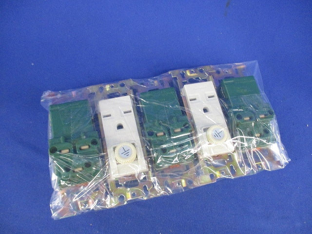 埋込アースターミナル付接地コンセント(5個入)(キズ・汚れ有)National WN1142