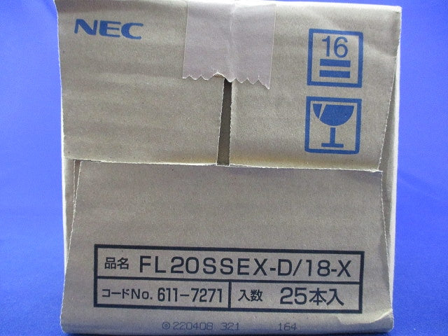 ライフルック HGX直管スタータ形蛍光灯(20形・3波長形)(昼白色)(25本入) FL20SSEX-D/18-X