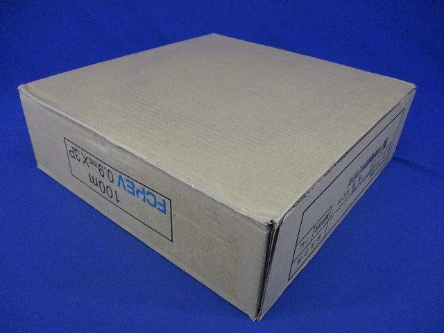 着色識別ポリエチレン絶縁ビニルシースケーブル FCPEV 0.9mmX3P 100m FCPEV0.9mm×3P