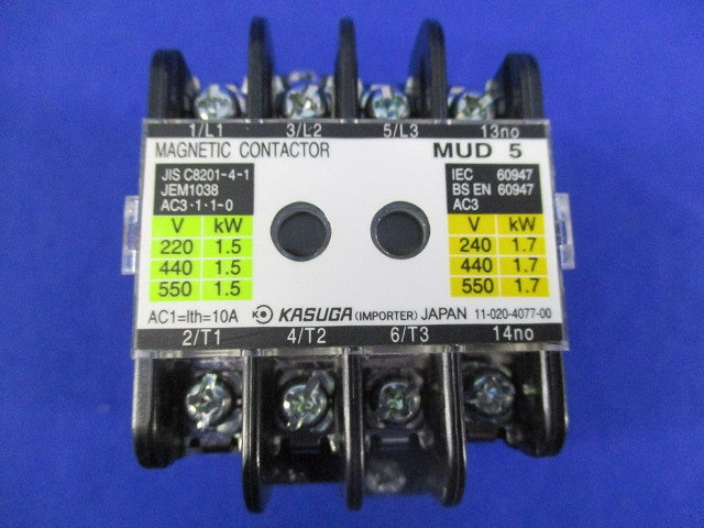 電磁接触器200V MUD5