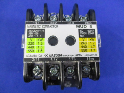電磁接触器200V MUD5