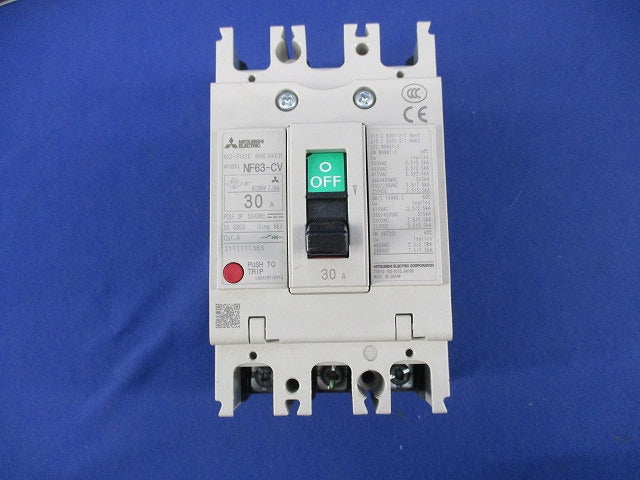 ノーヒューズブレーカ3P30A NF63-CV