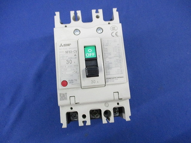 ノーヒューズブレーカ3P30A NF63-CV