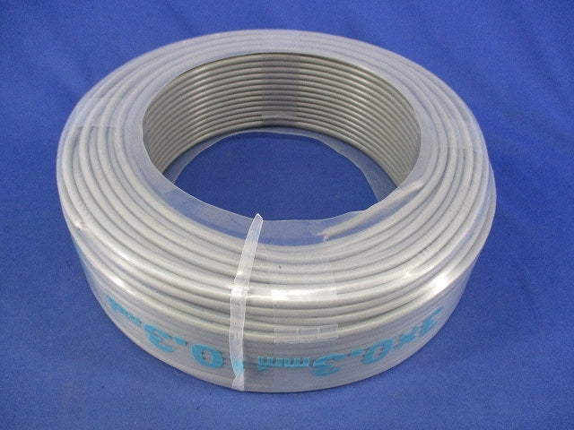 マイクコード(3×0.3mm2)100m(灰) MVVS