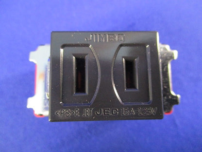 埋込シングルコンセント(ブラック)(4個入) JEC-BN-5