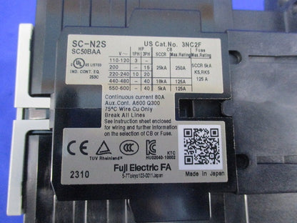 電磁接触器 100V SC-N2S