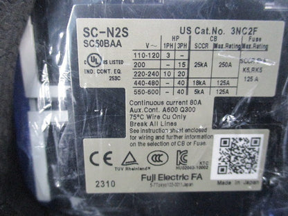 電磁接触器 100V SC-N2S