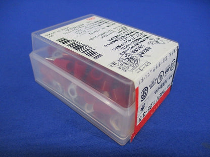 絶縁被覆付圧着端子 R形 100個入 赤 TMEV1.25-3.5-100