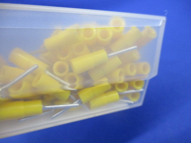 絶縁付端子 棒形 黄色 100個入 TMEVTC-0.3-9.5-100
