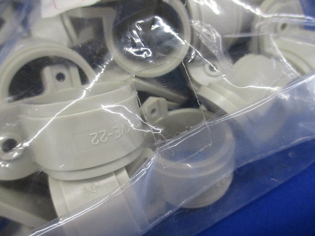 VE片サドル 適合VE管22 ベージュ 50個入 KVE-22J-50