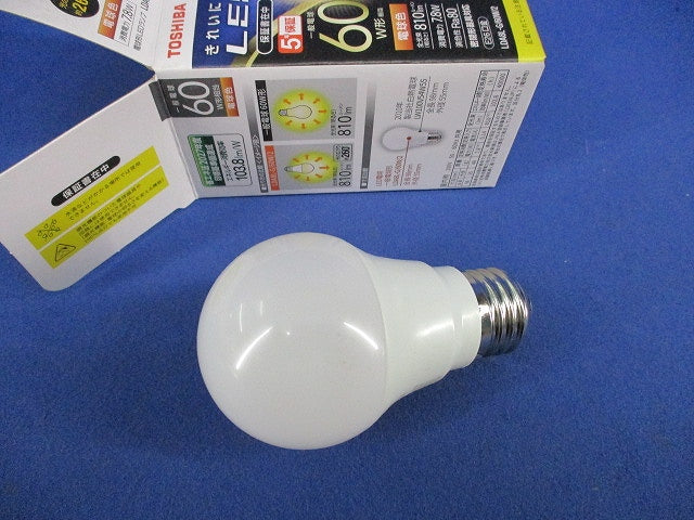 LED電球 一般電球形E26 LDA8L-G/60W/2