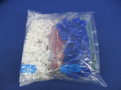 絶縁キャップセット(混在100個入×4袋 計400個入)(青白赤緑) 3.5
