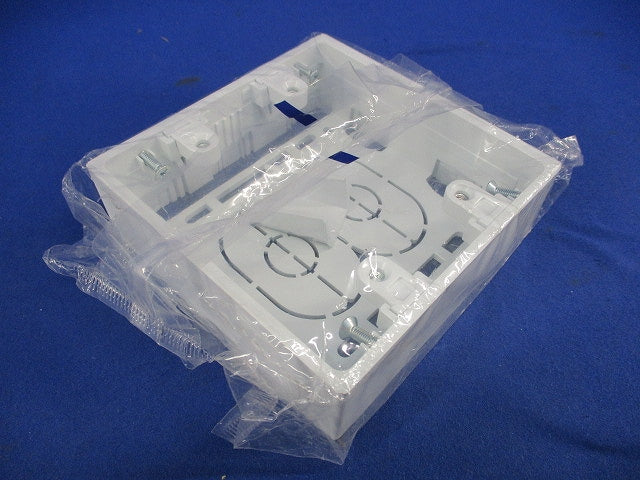 露出ボックス2個用浅型(ホワイト) SFBA2