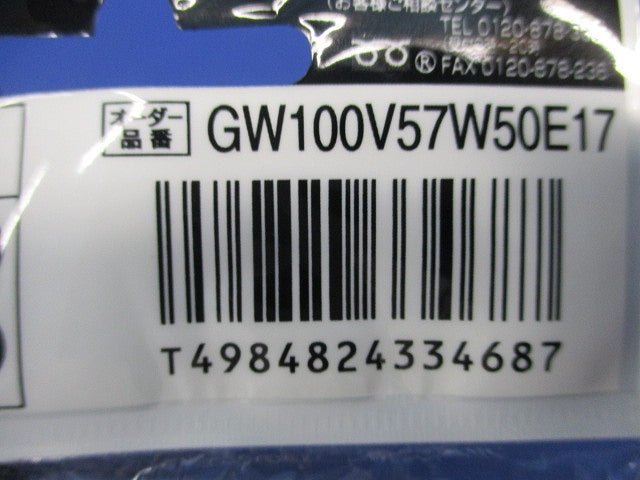ボール電球E17(5個入)National GW100V57W50E17