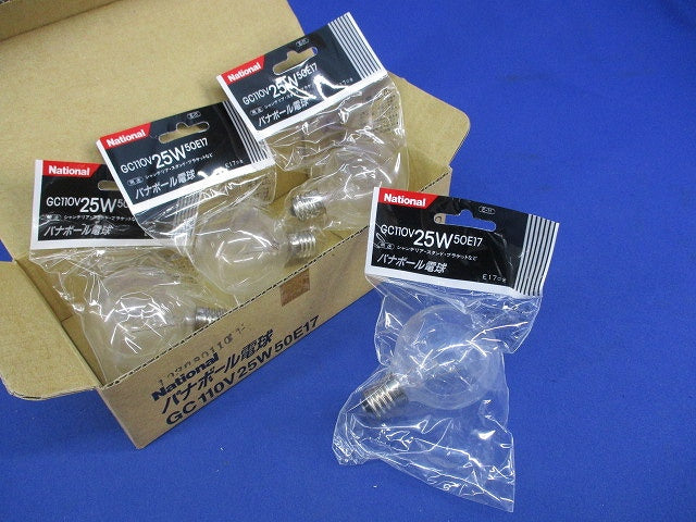 パナボール電球 E17(4個入)National GC110V25W50E17
