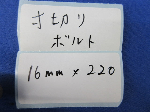 ケミカル寸切ボルト(ワッシャー･ナット付)(4個入) 16mm×220