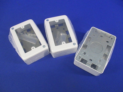1個用スイッチボックス浅型(3個入)(ホワイト) AB311