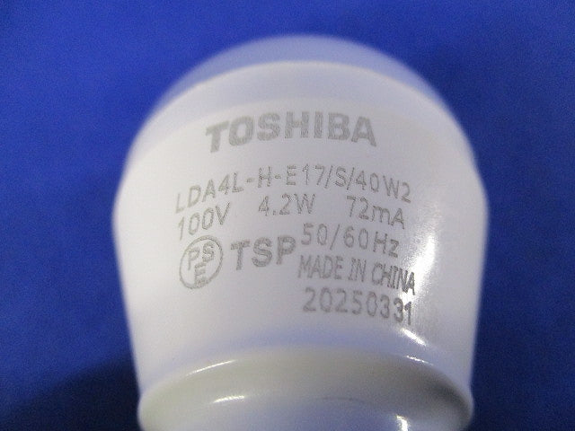 LED電球E17(電球色) LDA4L-H-E17/S/40W2