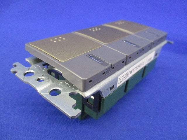 埋込パイロット・ほたるトリプルスイッチ(ライトブロンズ) WTT5342F2