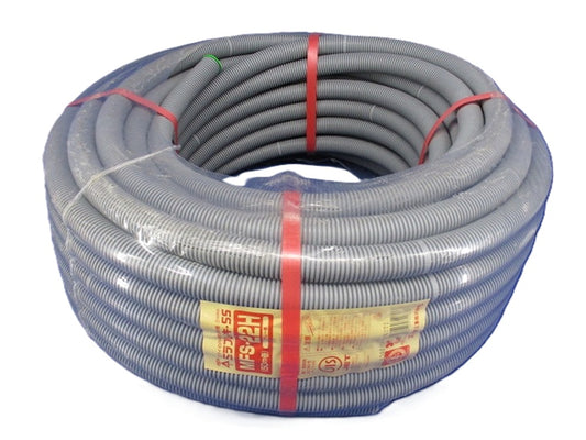 ミラフレキSS φ22×50m グレー/ラインなし MFS-22H