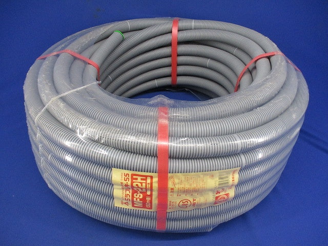 ミラフレキSS φ22×50m グレー/ラインなし MFS-22H