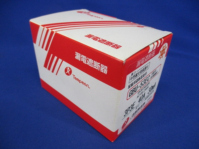 漏電遮断器 単3中性線欠相保護付 3P3E40A30mA GBU-53EC3P3E40A30mA