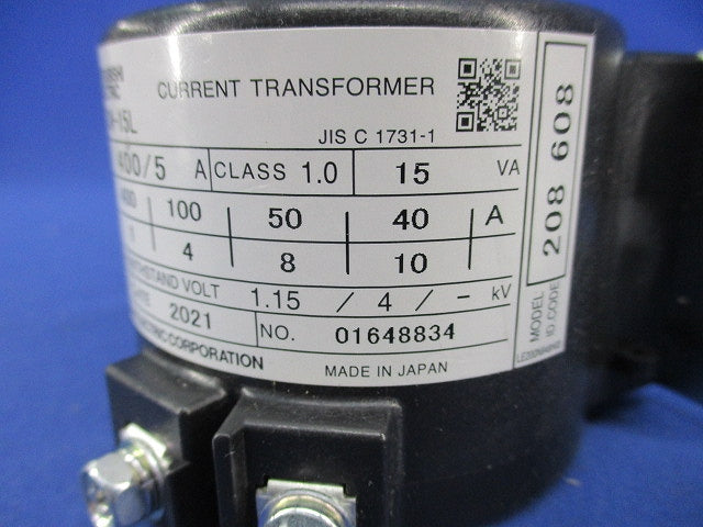 計器用低圧変流器400/5A CW-15L