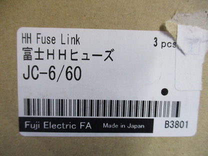 高圧機器 高圧限流ヒューズ(3個入) JC-6/60