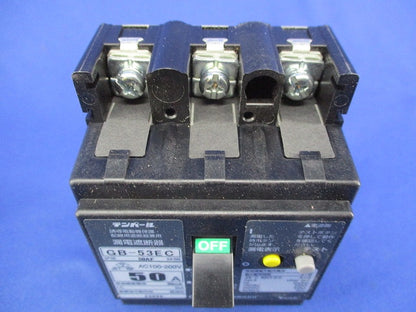 漏電遮断器 3P3E50A GB-53EC