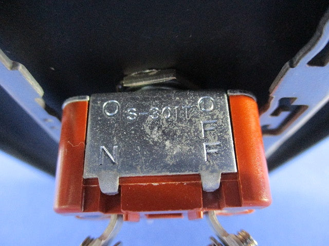 トグルスイッチ(黒塗装金属プレート付)(2個入) S-301T