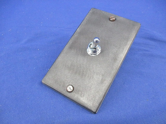 トグルスイッチ(黒塗装金属プレート付)(2個入) S-301T