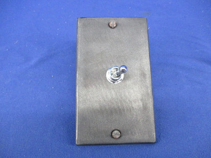 トグルスイッチ(黒塗装金属プレート付)(2個入) S-301T