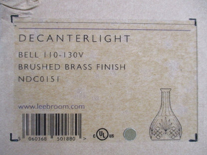 クリスタルガラス製ペンダントライトセット(真鍮 スチール)  NDC0151 +E26 LED BULB