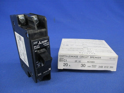 分電盤用漏電遮断器2P1E20A BV-C1