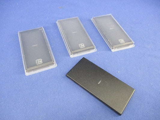 スイッチ用操作板(メタリックブラック)(4個入) WJN-GS-MBK