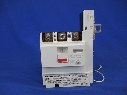 主幹用漏電ブレーカ ABF型3P2E75A(単3中性線欠相保護付)(ジャンク品) ABF-75 BJF375325