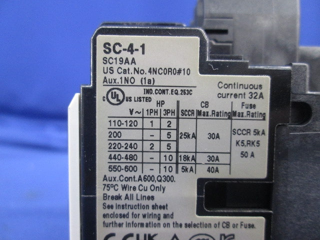 電磁接触器100V SC-4-1