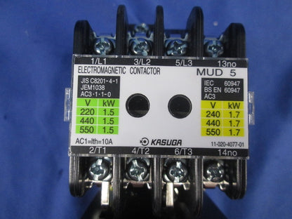 電磁開閉器200V MUD5HB004