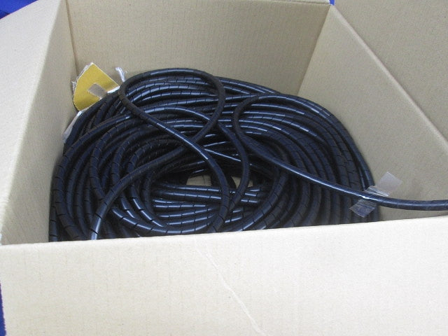 耐候性 スパイラルチューブ 黒 6×8mm(50m以上入) 6×8