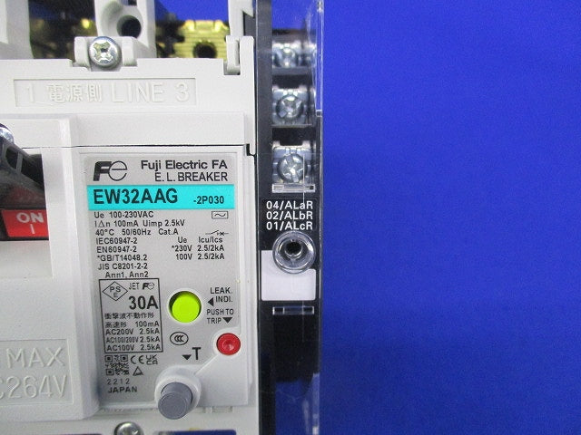 漏電遮断器2P30A EW32AAG-2P030
