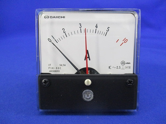 角形指示計器 交流電圧計 PSK-80C