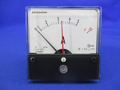 角形指示計器 交流電圧計 PSK-80C
