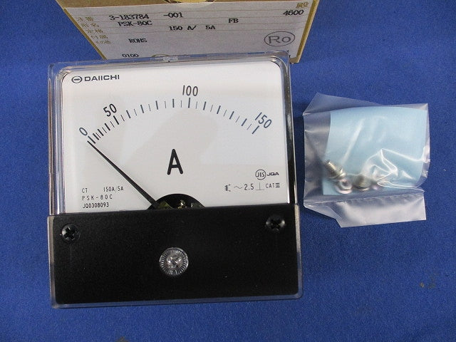 角形指示計器 交流電圧計 PSK-80C