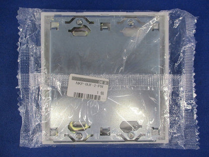 取付カバー付NKプレート2連用 NKP-0UF-2-PW